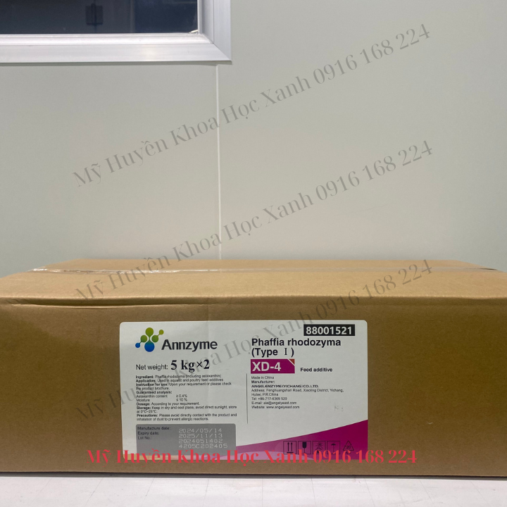 PHAFFIA RHODOZYMA – ASTAXANTHIN TỰ NHIÊN, tạo màu cho tôm